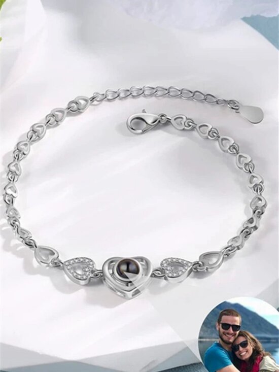 Jewelry - 💖Heart Projection Couple Bracelet